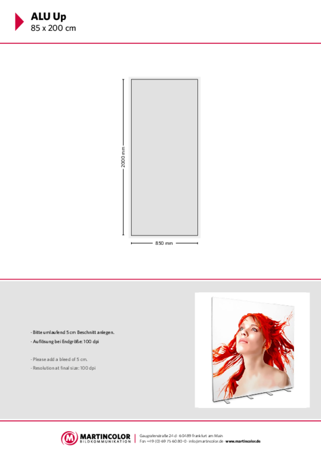 ALU Up Datenblatt PDF