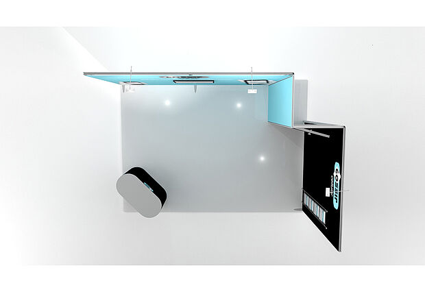 ISOframe Fabric exhibition stand solutions Example 4