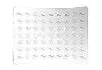 ZippWall Rückwand Curved mit Logo