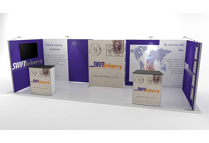 ISOframe Fabric exhibition stand solutions Example ISOframe Fabric exhibition stand solutions Example