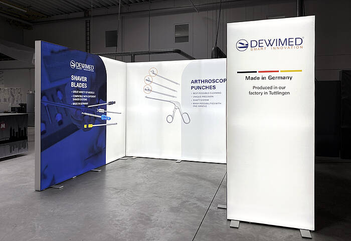Dewimed Medizintechnik GmbH LED exhibition stand ALU STAR Dewimed Medizintechnik GmbH LED exhibition stand ALU STAR