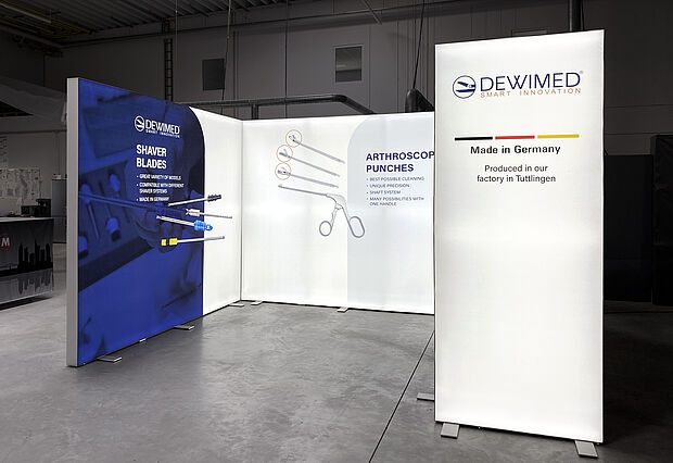 Dewimed Medizintechnik GmbH LED-Messestand ALU STAR Dewimed Medizintechnik GmbH LED-Messestand ALU STAR