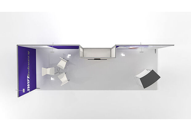 ISOframe Fabric exhibition stand solutions Example 2