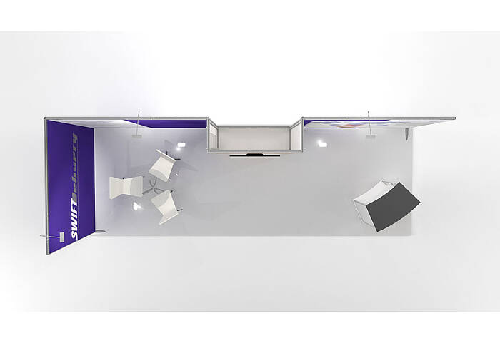 ISOframe Fabric exhibition stand solutions Example 2 ISOframe Fabric exhibition stand solutions Example 2