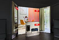 ADO Goldkante ALU LightUp LED-Messestand