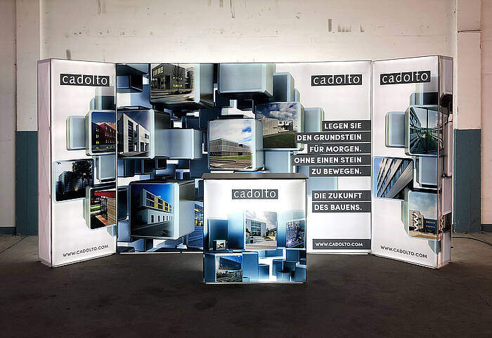 Cadolto Modulbau GmbH GRID Lightbox Messestand 2 Cadolto Modulbau GmbH GRID Lightbox Messestand 2