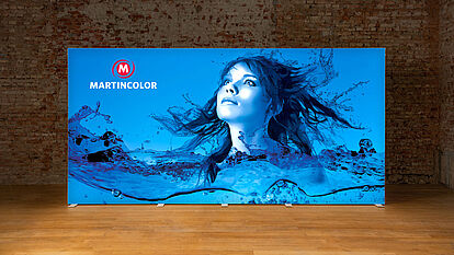 LED exhibition wall - ALU STAR 500x248cm