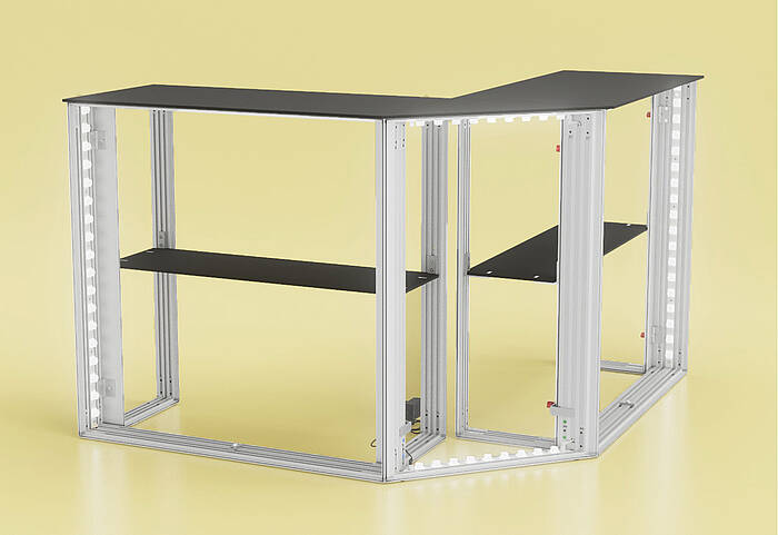 ALU STAR PLUS Corner - Systemrahmen ohne Grafiken ALU STAR PLUS Corner - Systemrahmen ohne Grafiken