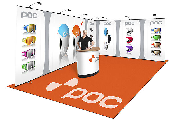LinkWall exhibition stand solutions with spots LinkWall exhibition stand solutions with spots