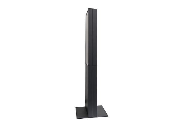 Digitale Infostele TWIN Seitenansicht Digitale Infostele TWIN Seitenansicht