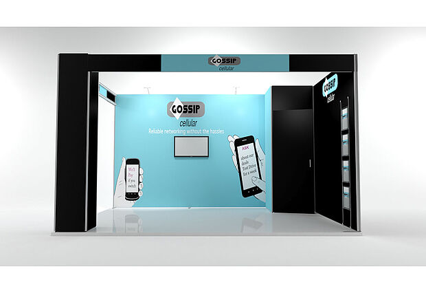 ISOframe Fabric exhibition stand solutions Example