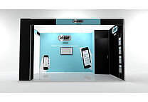 ISOframe Fabric exhibition stand solutions Example