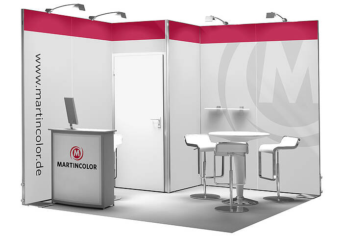 OCTAwall Exhibition stand corner OCTAwall Exhibition stand corner