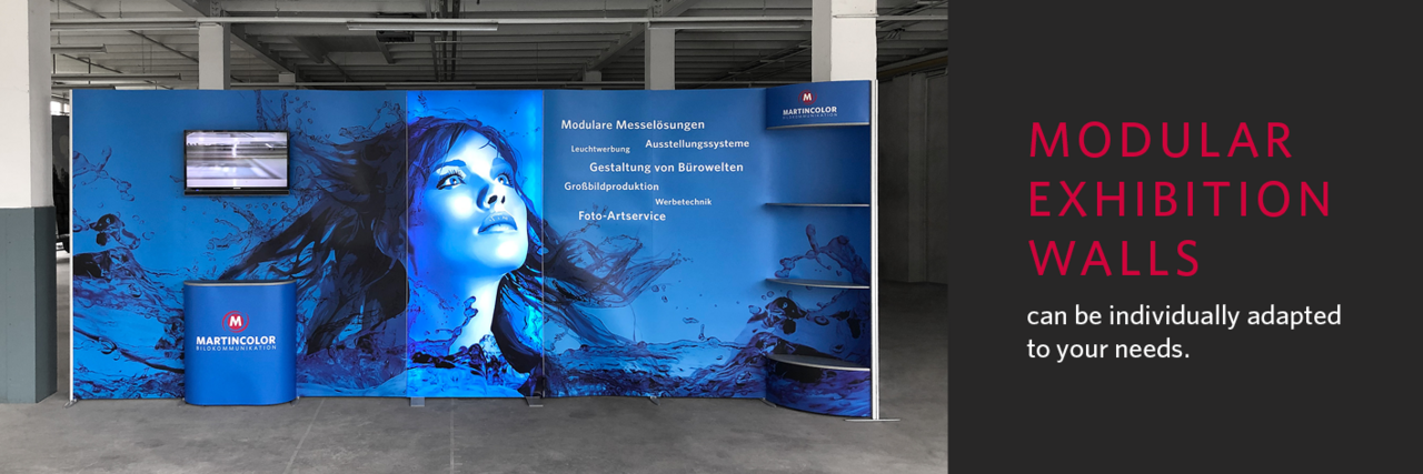 Modular exhibition wall