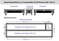 OCTAlumina Transportkoffer Größe