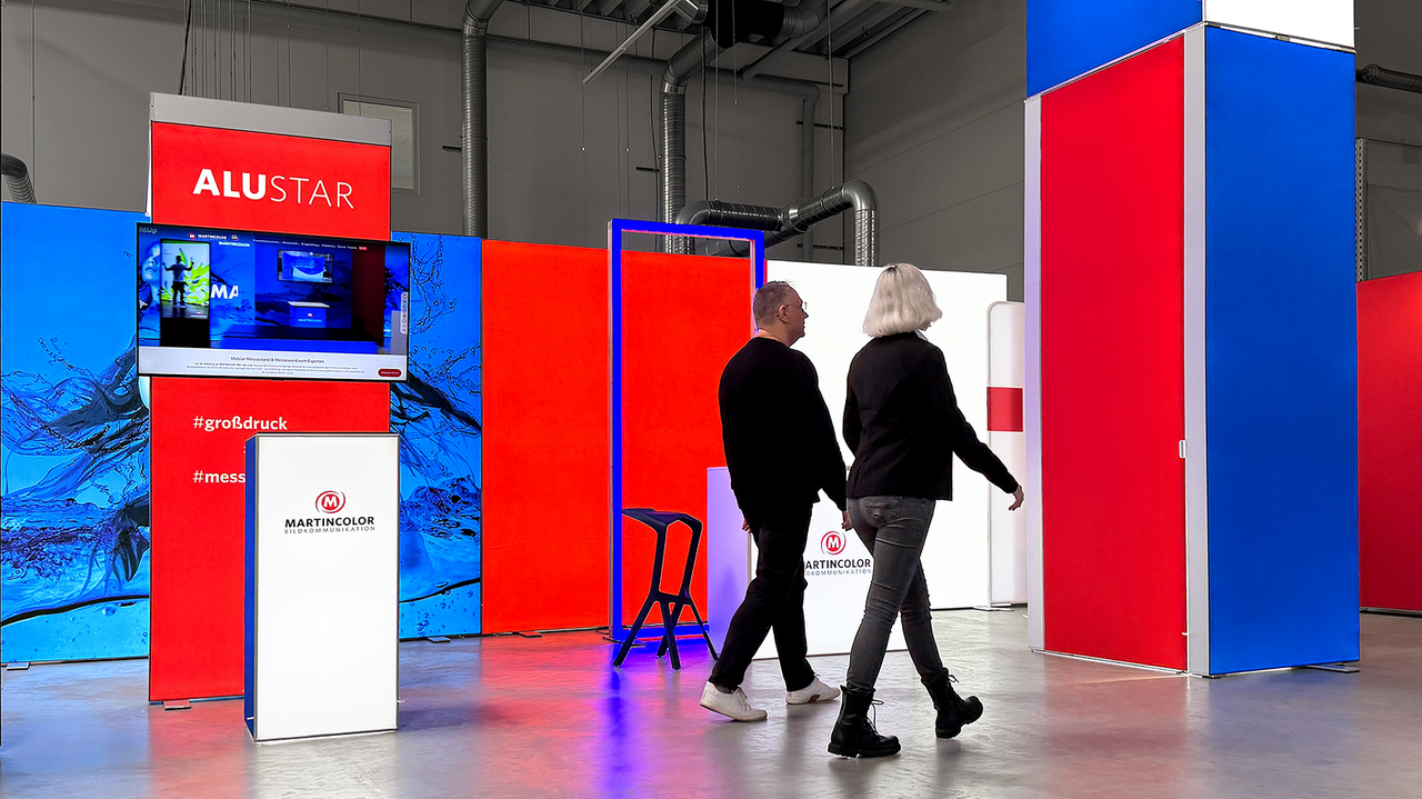 MARTINCOLOR showroom for exhibition walls and presentation systems in Frankfurt am Main