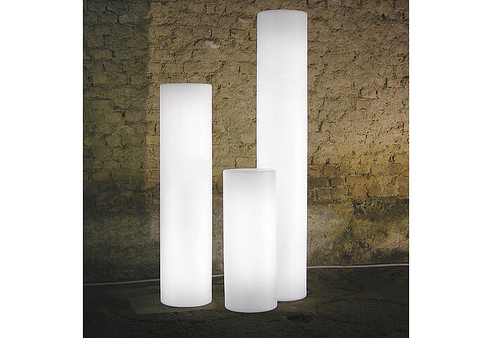FLUO luminous pillar Example 2 FLUO luminous pillar Example 2