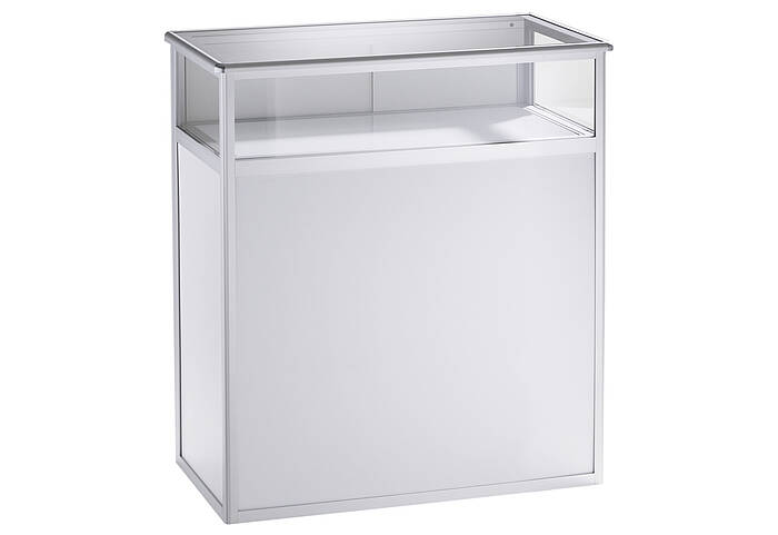 ALU-PRO Counter Vitrine Vorderseite ALU-PRO Counter Vitrine Vorderseite