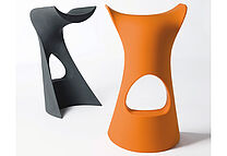 Barhocker Koncord grau und orange Barhocker Koncord grau und orange