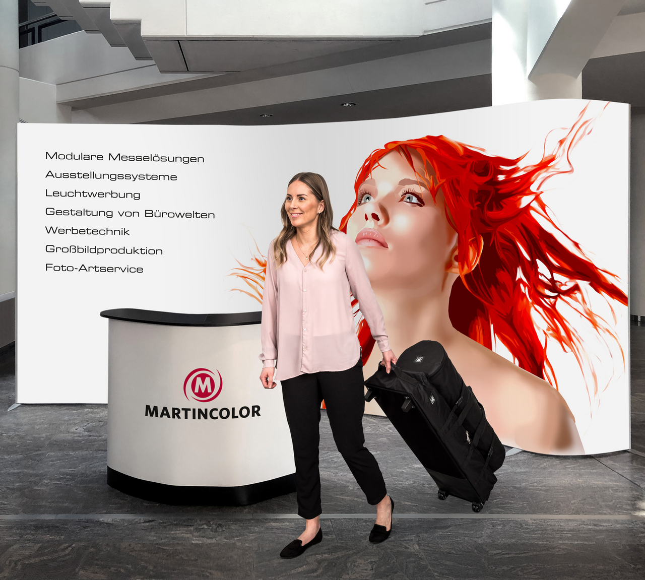 Mobile Messewand ISOframe Wave