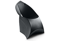 Flux Chair Schwarz Vorderseite Flux Chair Schwarz Vorderseite