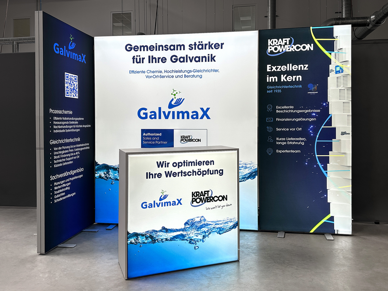 Modularer Messestand - Aufbauvariante 2