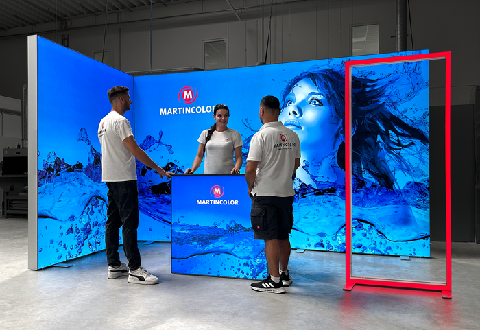 LED-Messestand mit RGB Frame 1 LED-Messestand mit RGB Frame 1