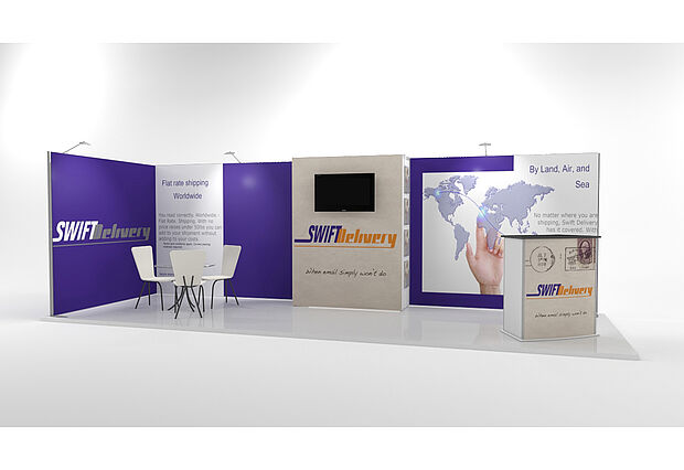 ISOframe Fabric exhibition stand solutions 2x6