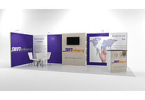 ISOframe Fabric exhibition stand solutions 2x6