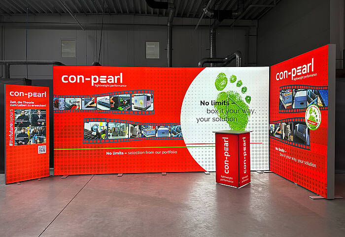 con-pearl LED exhibition stand 1