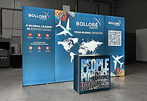 Bolloré Logistics LED Messestand ALU STAR Bolloré Logistics LED Messestand ALU STAR