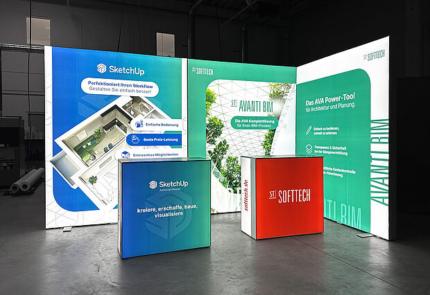 SOFTTECH GmbH LED-Messestand 1 SOFTTECH GmbH LED-Messestand 1
