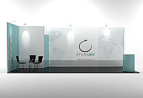ISOframe Fabric exhibition stand solutions Example 2