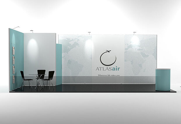 ISOframe Fabric exhibition stand solutions Example 2