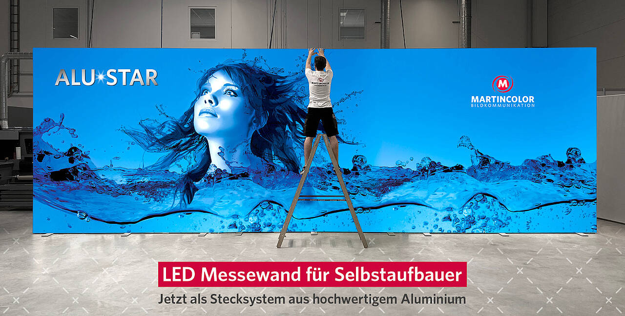 LED Messewand