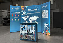 Bolloré Logistics LED Messetheke ALU STAR PLUS Bolloré Logistics LED Messetheke ALU STAR PLUS