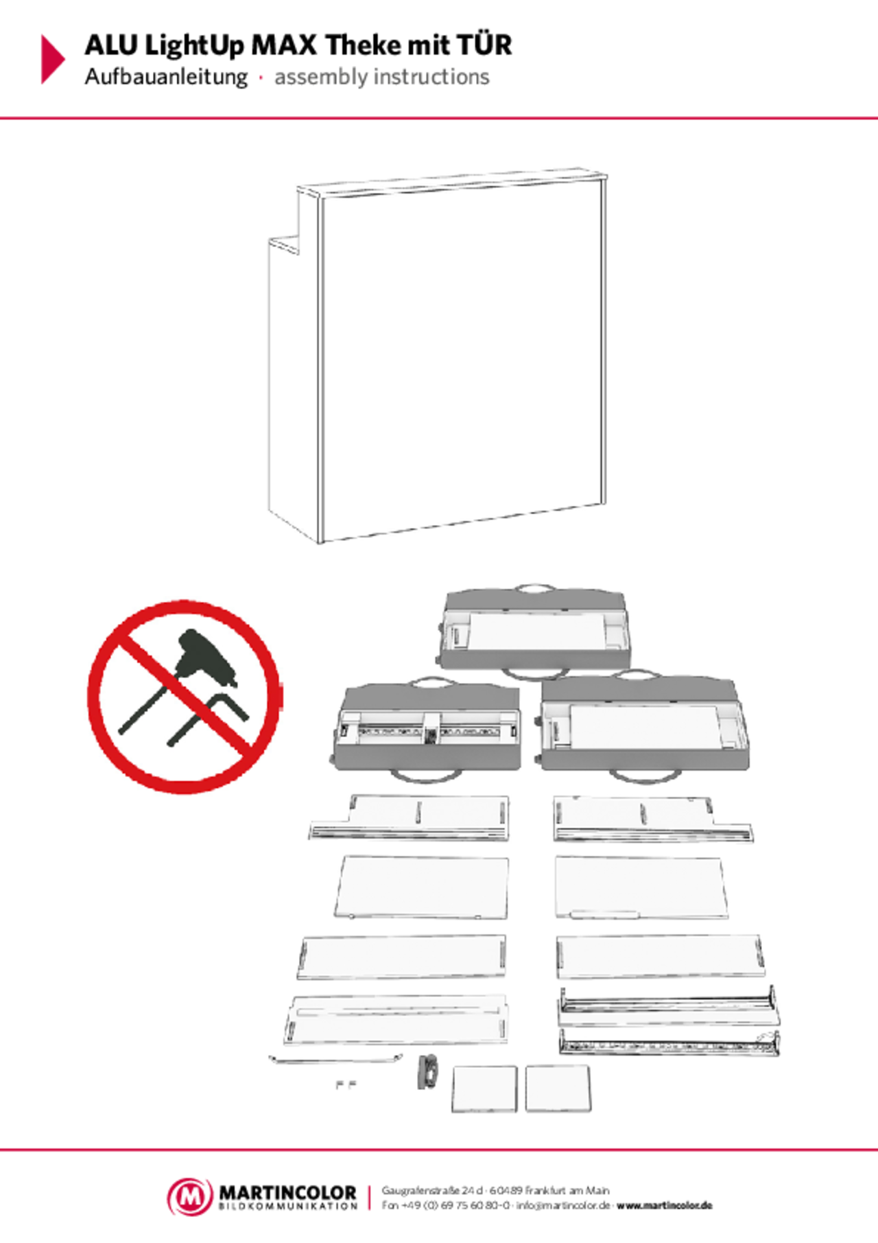 ALU LightUp MAX Theke Aufbauanleitung PDF
