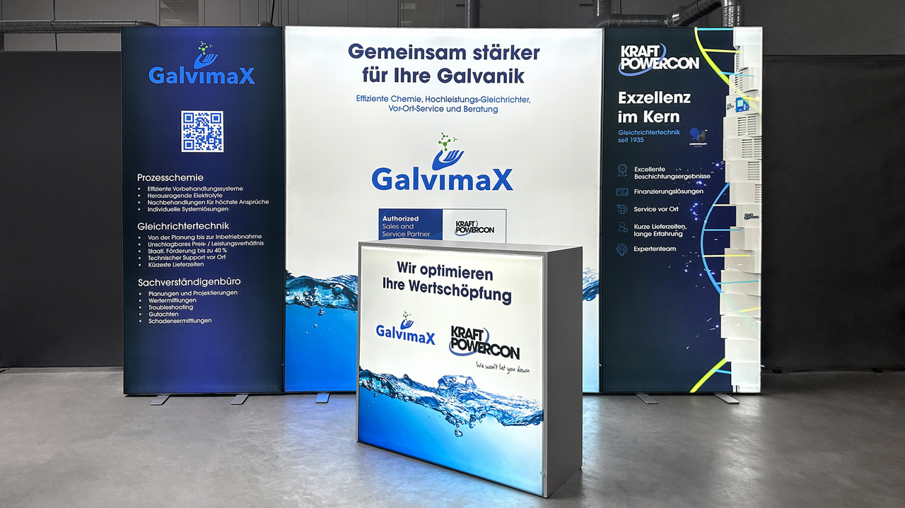 Modularer Messestand - Aufbauvariante 1