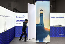 Sealogy LED exhibition stand with storage room Sealogy LED exhibition stand with storage room