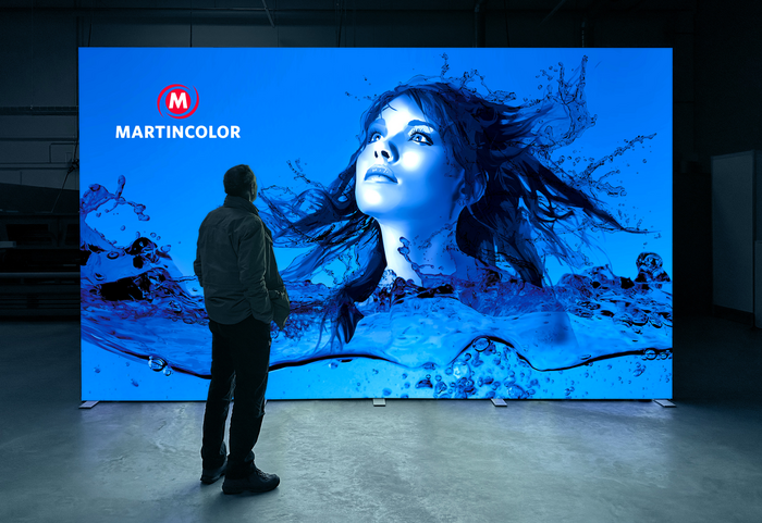 ALU STAR LED-Messewand 500x300 cm