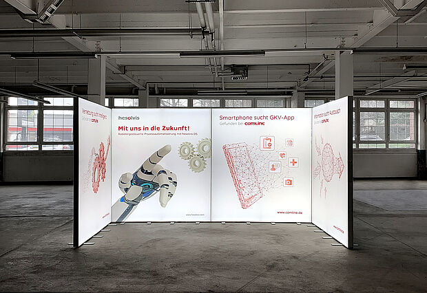 Comline AG ALU LightUp LED-Messestand Comline AG ALU LightUp LED-Messestand