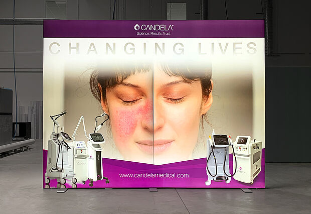 Candela Laser Germany LED exhibition wall ALU STAR 3