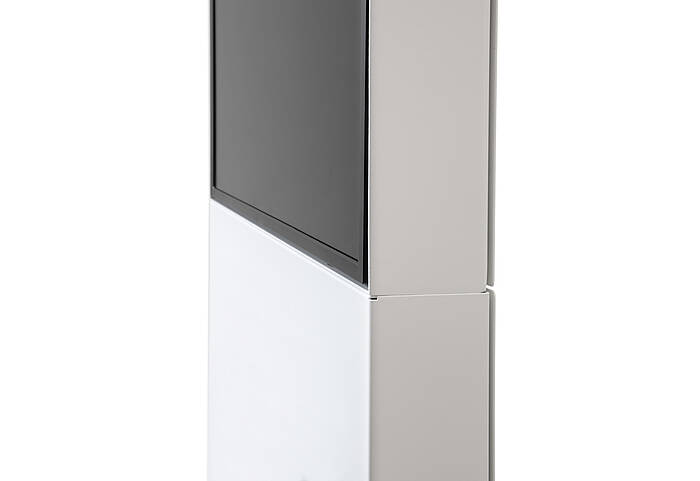 Digital info pillar SMART side view 2 Digital info pillar SMART side view 2