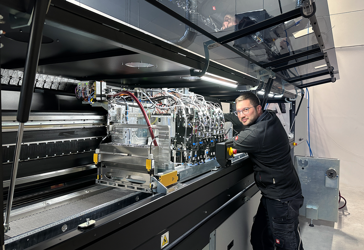 Our new textile printer