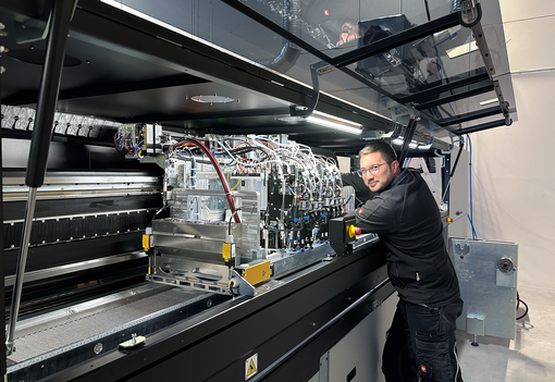 Unser neuer Textildrucker