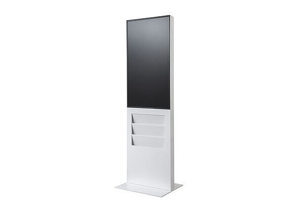 Digitale Infostele SMART + weiß Digitale Infostele SMART + weiß