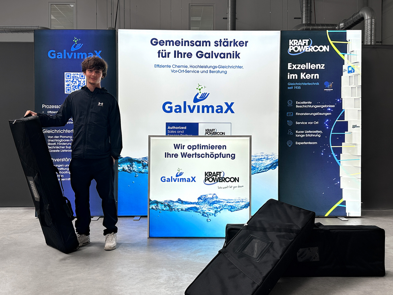 Mobiler Messestand ALU LightUp