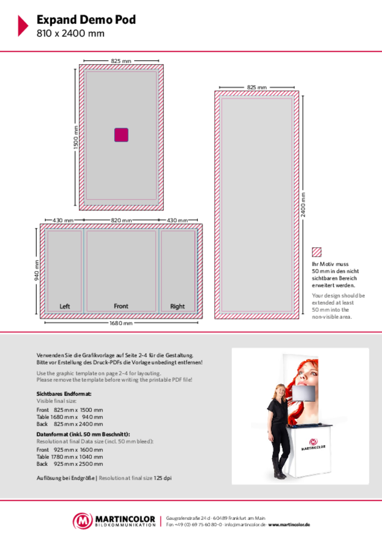 Expand Demo Pod data sheet PDF