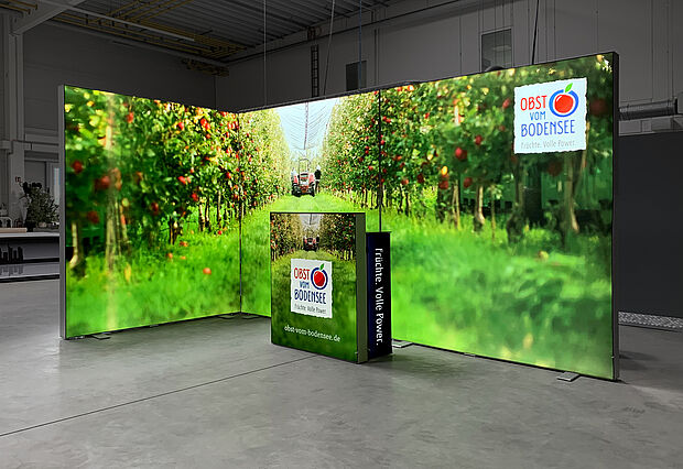 Obst vom Bodensee GmbH ALU STAR LED-Messestand 4