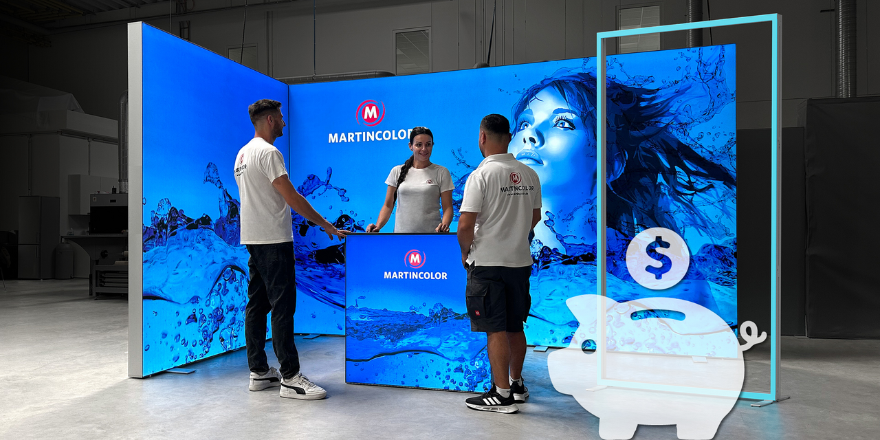 Save real money: Our savings plan for LED exhibition stands